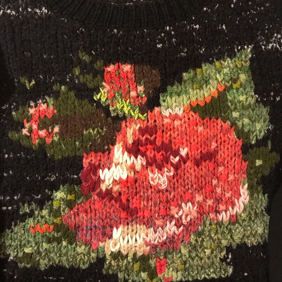 Free People Flower Knit Sweater - Picture 3 of 4